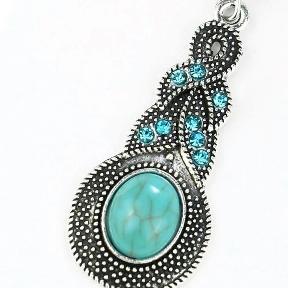 5/$25 TEAL TWISTED DROPS - Picture 3 of 7